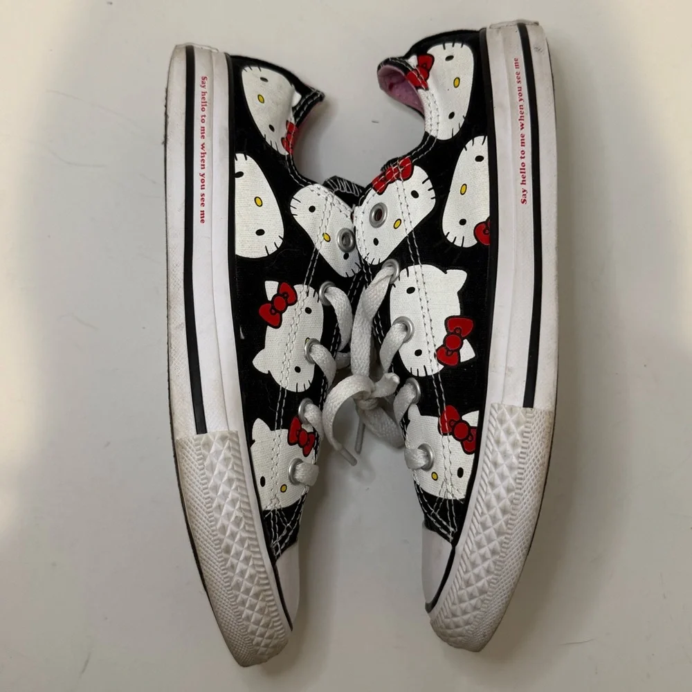 Converse x Hello Kitty Chuck Taylor All Star Canvas Ox Low Top Sneaker Black 3
